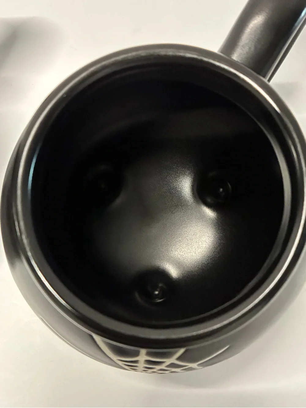 Black Spiderweb Cauldron Mug Set